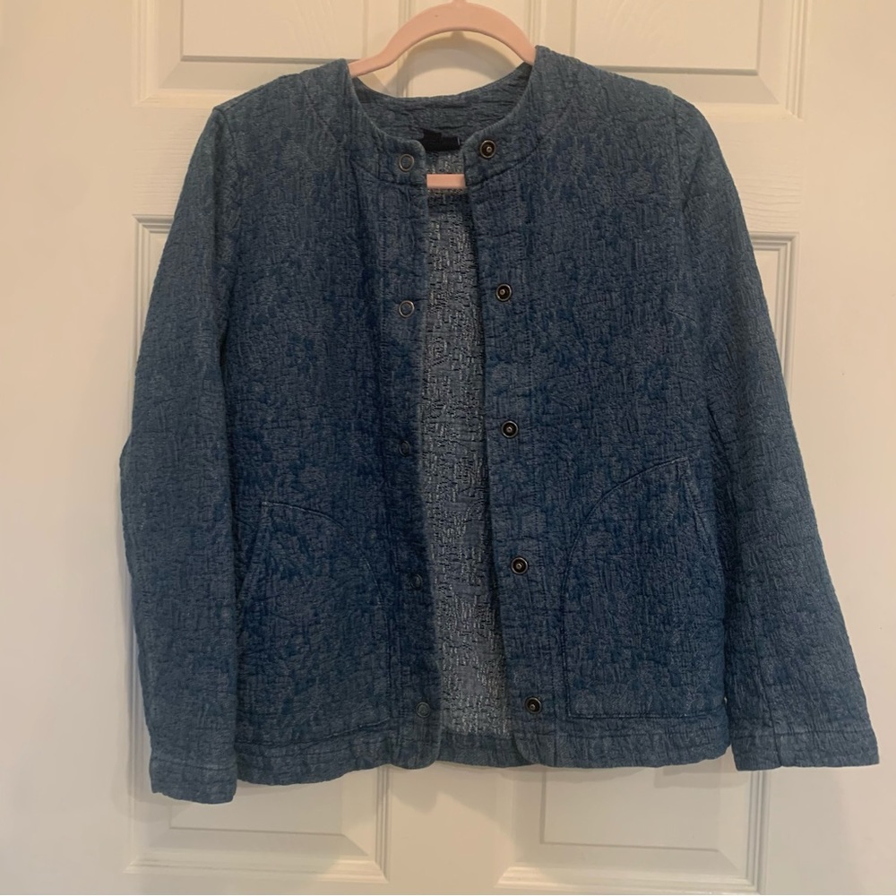 J. Jill purejill collection textured blue jacket💙🦋 *runs large*